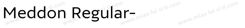 Meddon Regular字体转换